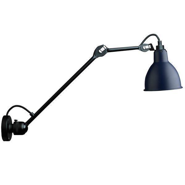 Mat Sort & Blå Lampe Gras N304 L40 Væglampe - Klassisk Design
