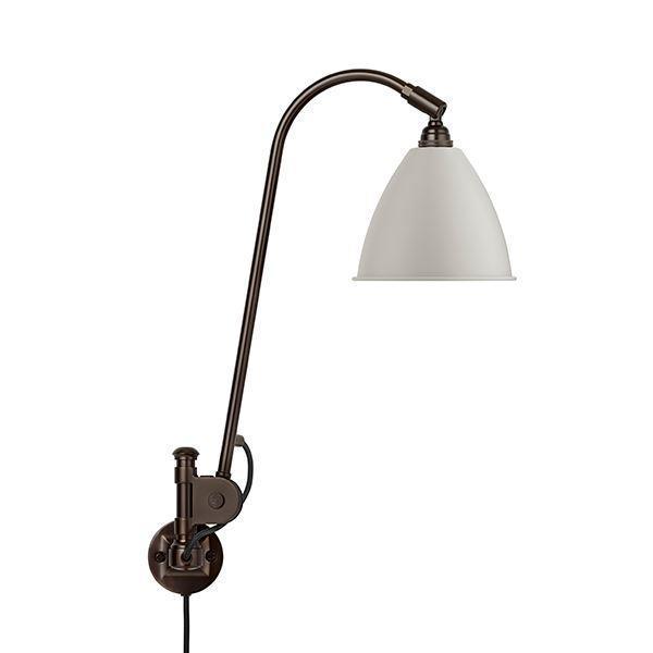 Elegant Bestlite BL6 Væglampe i Sort Messing og Hvid