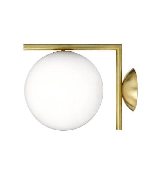 Flos IC Light W2 Væglampe i Messing - Elegant Design