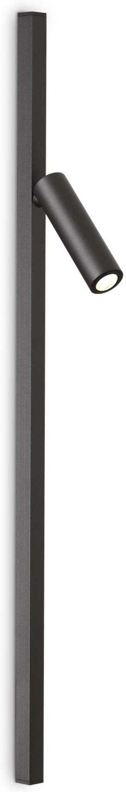 Elegant sort væglampe i metal - Syntesi 3W LED