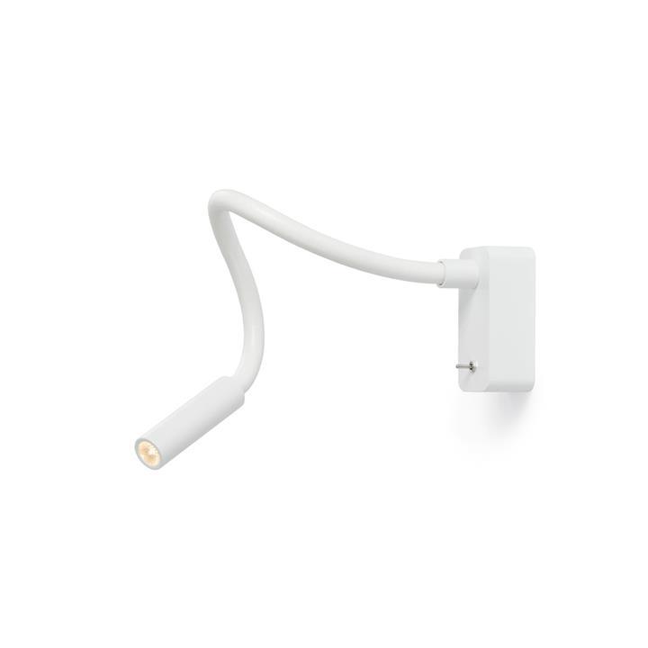Hvid Scar Led Væglampe - Elegant Design til Læsning