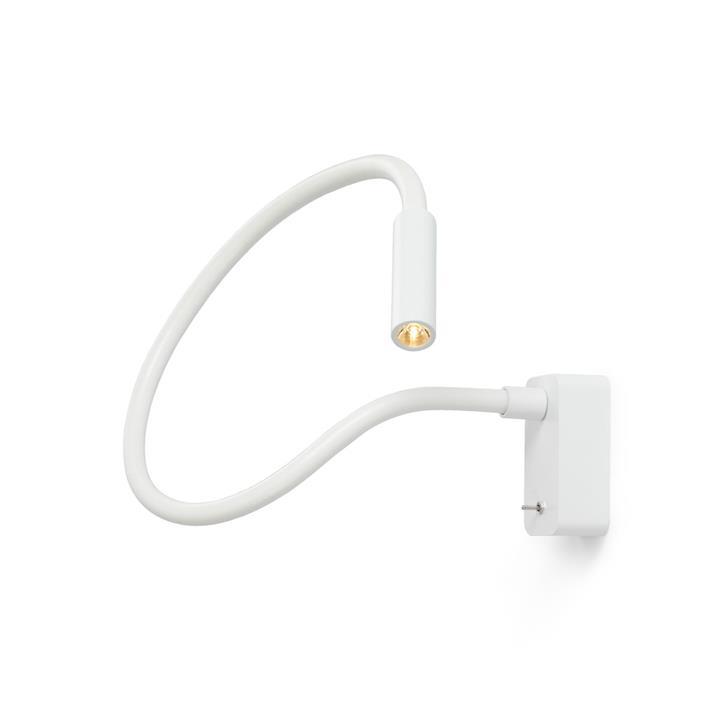 Hvid Scar Led Væglampe - Perfekt til Læsning og Indretning