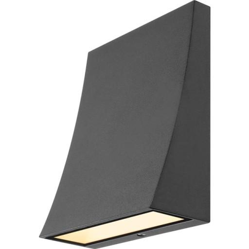 Delma Wide Væglampe - LED 10W, 3000K, Antracit, IP44