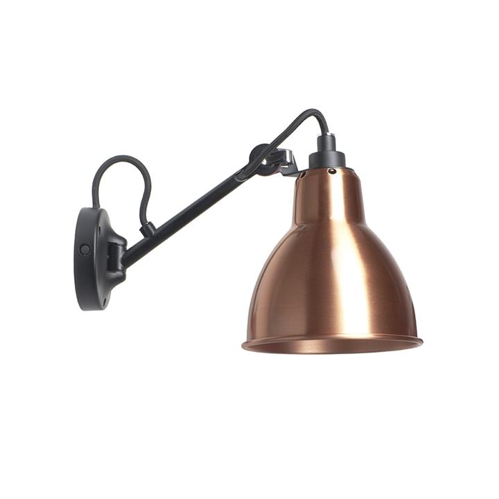 Sort Lampe Gras 104 Væglampe i Kobber - Unik Designlampe