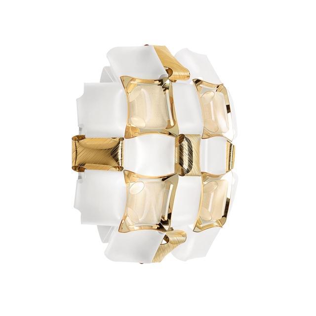Hvid/Guld Slamp Mida Væglampe - Luksuriøs Designlampe