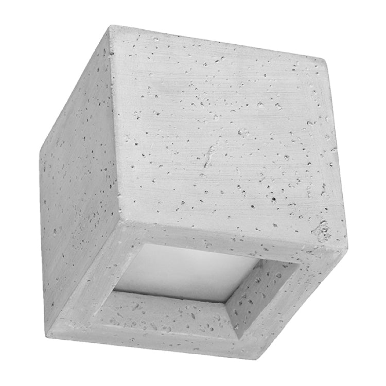 Grå Væglampe Leo Beton - Sollux Lighting Væglampe  - 5903282715769