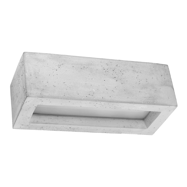 Grå Væglampe Vega Beton - Sollux Lighting Væglampe  - 5903282715783