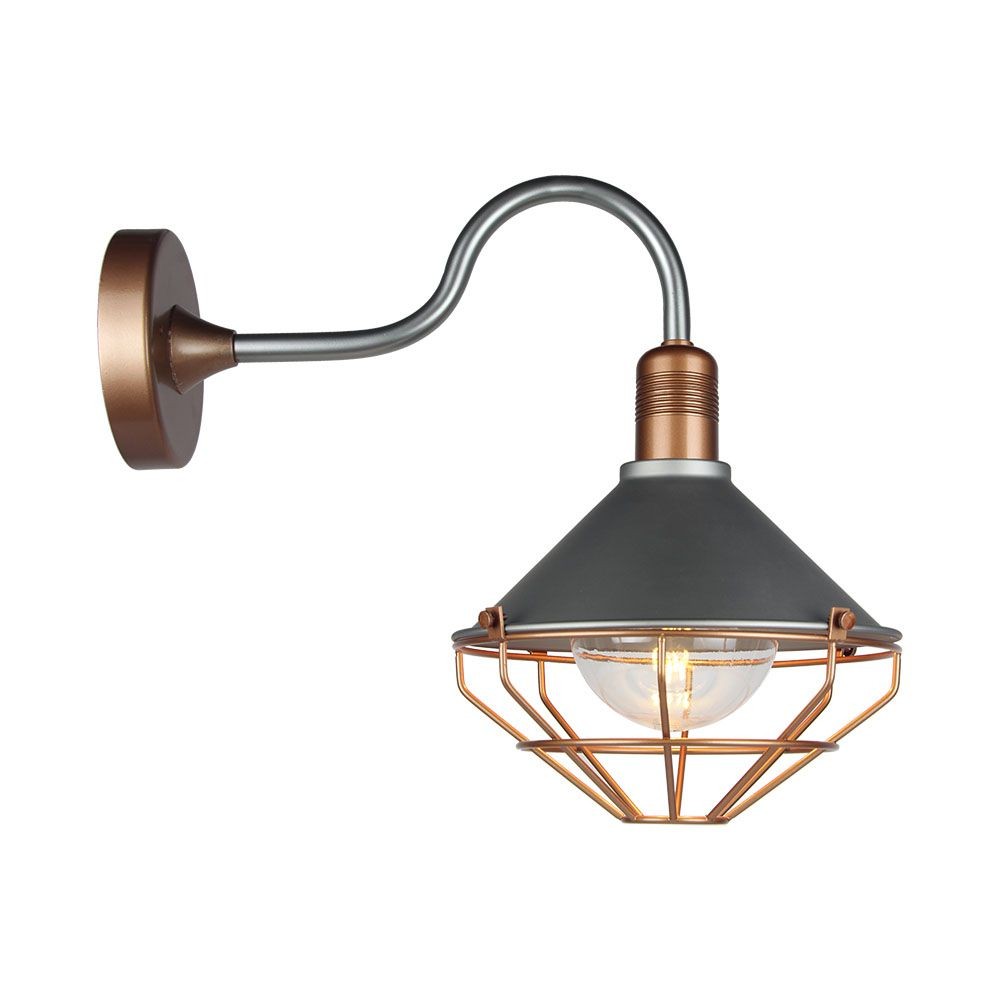 Væglampe Roseguld Ned Ip65 - V-tac Væglampe  - 3800157655842