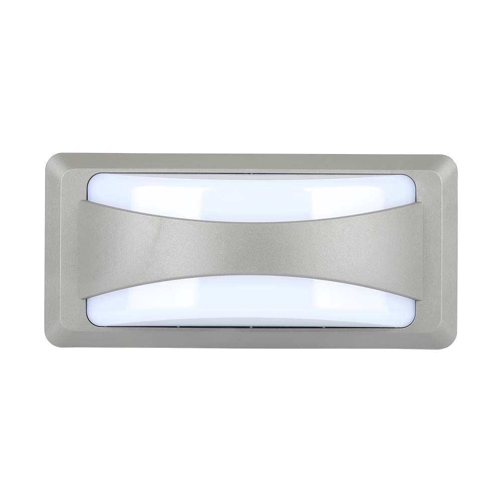 12w Væglampe Led Softlight 3000k Grå Hus Kulør : Varm - V-tac Væglampe  - 3800157678841