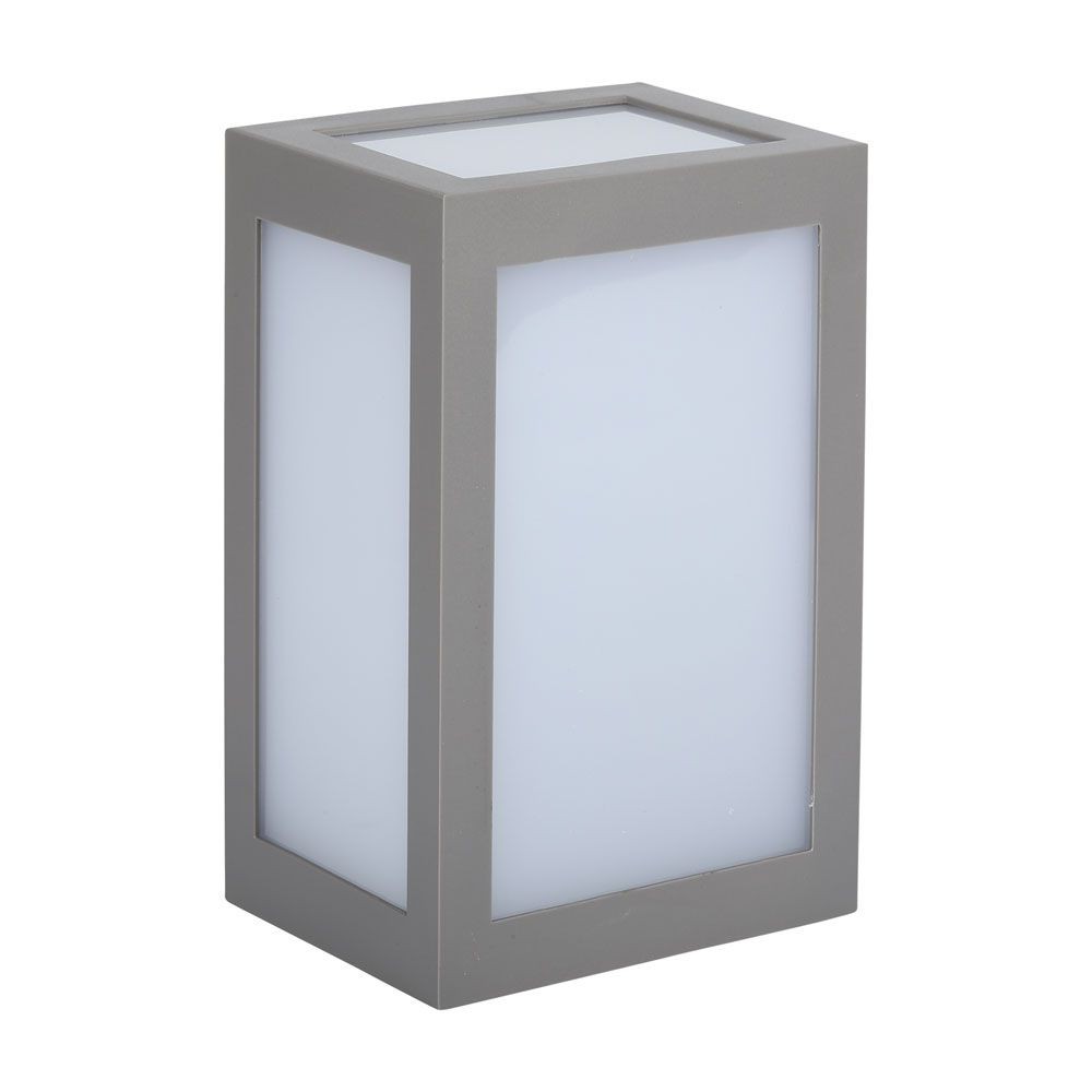 12w Led Væglampe 4000k Grå Hus Kulør : Neutral - V-tac Væglampe  - 3800157678926