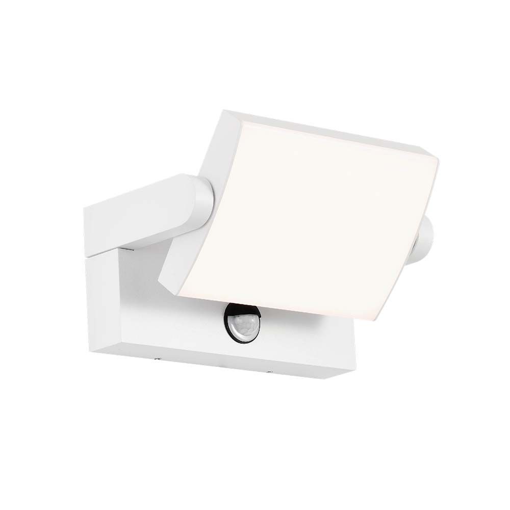 Hvid 17w Led Væglampe Sensor 3000k Hus Ip65 Kulør : Varm - V-tac Væglampe  - 3800157689472