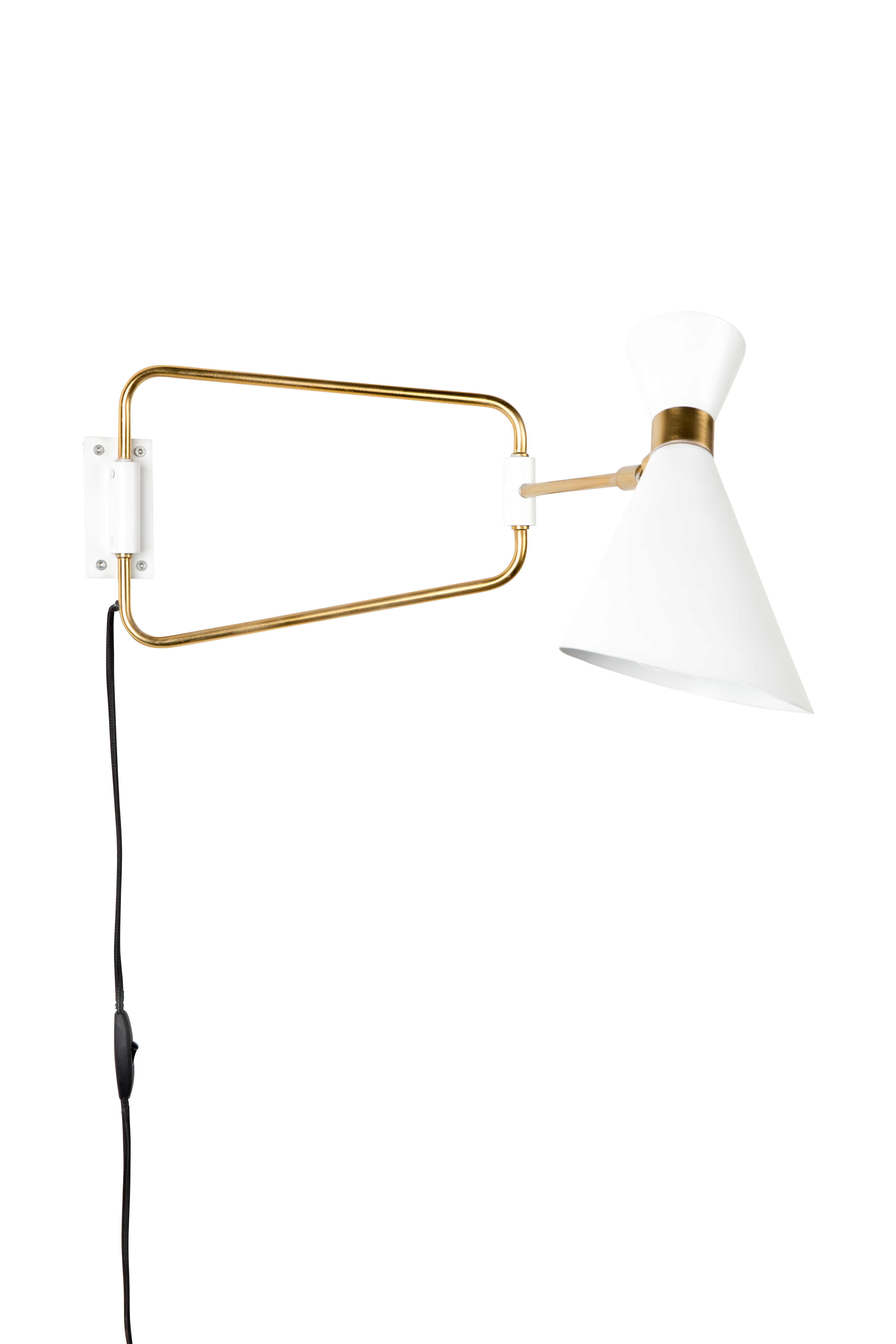 Hvid Zuiver Shady Væglampe Guld Jern - Zuiver Væglampe  - 8718548036338