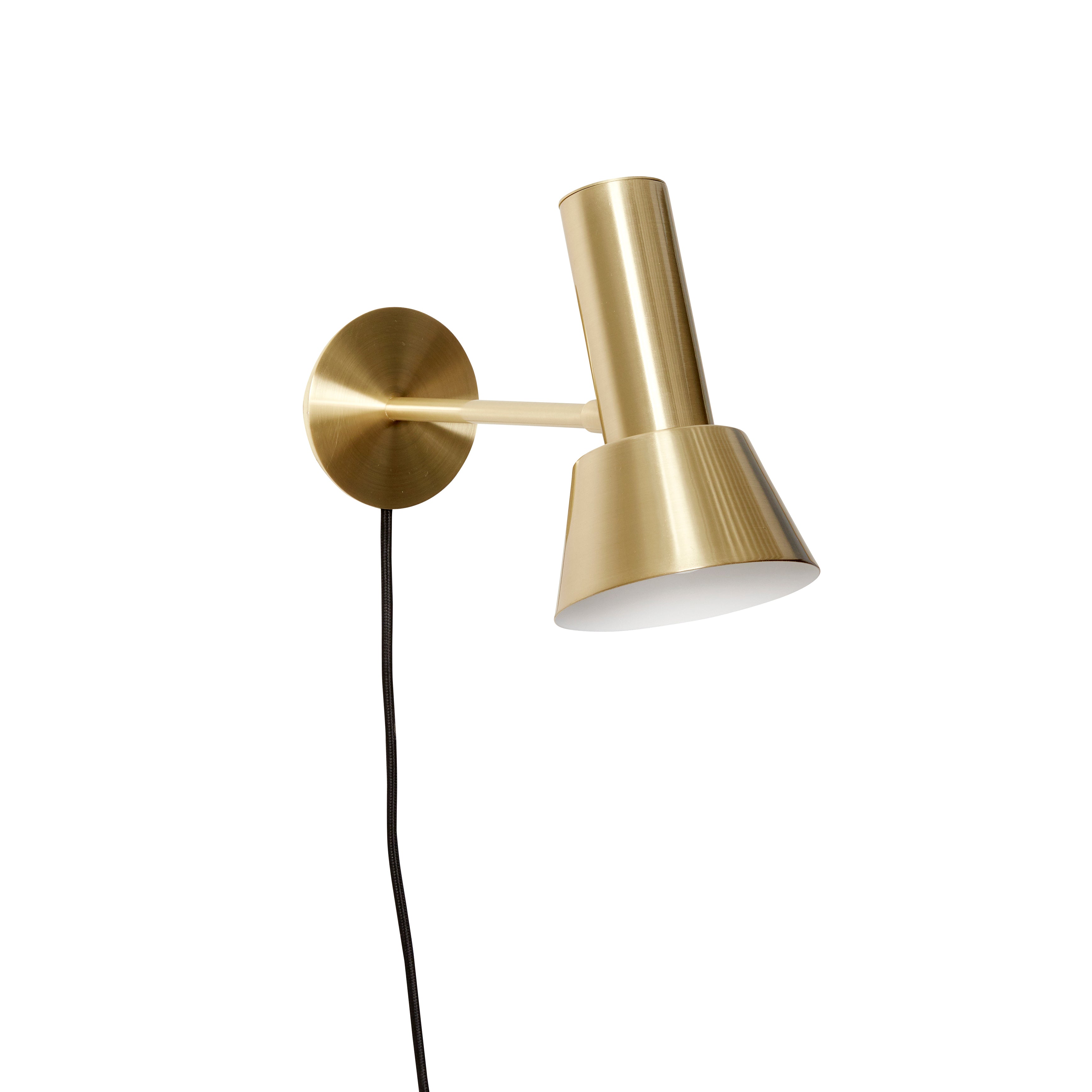 12x29xh20com, E Tap Væglampe Messingfarve 12x29xh20cm E14 12x29xh20com E14 Messing Jern - Hubsch Væglampe  - 5712772102343