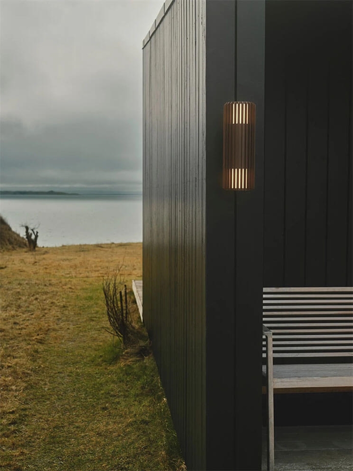 Aludra Udendørs Double Væglampe Seaside Metallisk Brun - Nordlux Væglampe  - 5704924022135