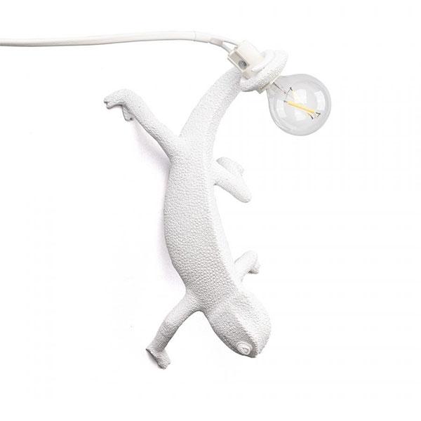 Hvid Seletti Chameleon Going Down Væglampe - Seletti Væglampe  - 8008215150918