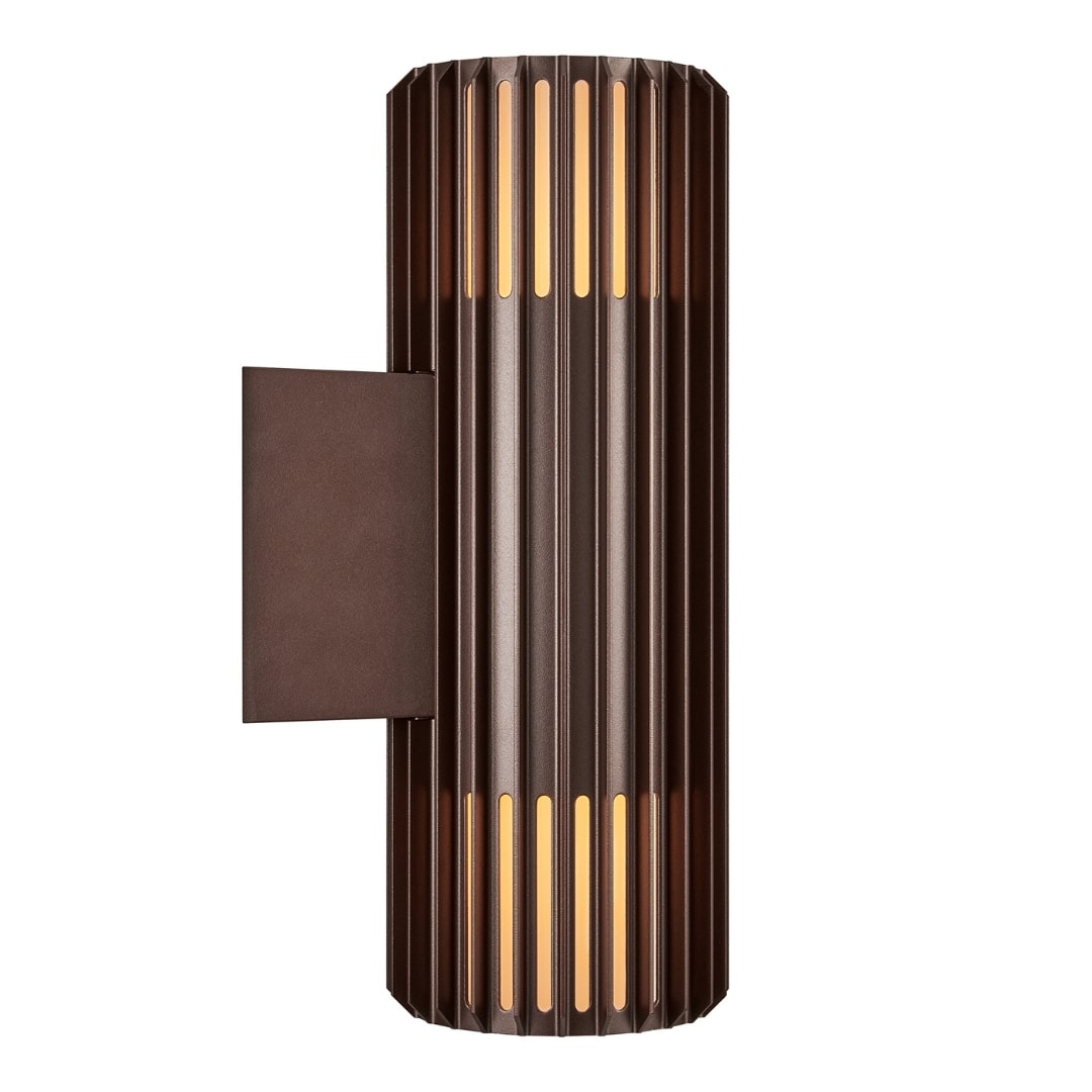Brun Aludra Double Væglampe Seaside Metallisk Nordlux - Nordlux Væglampe  - 5704924022135