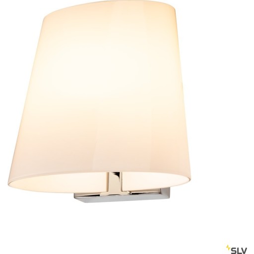 Coupa Qt14 Led Væglampe Til Påbygning Krom Satineret Glas - Slv Væglampe  - 4024163230551