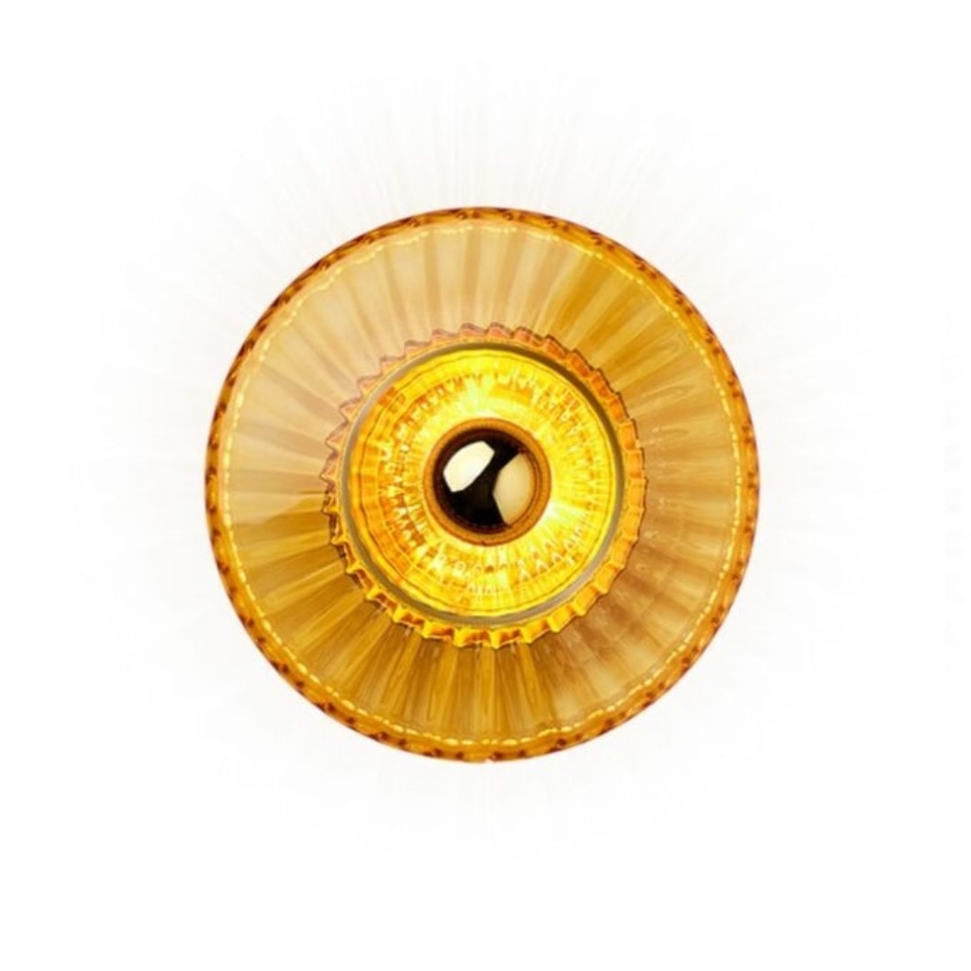 Gul New Wave Optic Væglampe Amber Design - Design By Us Væglampe  - 5713874230347