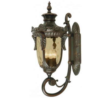 Rustik Philadelphia Væglampe H64 E14 i Antik Bronze