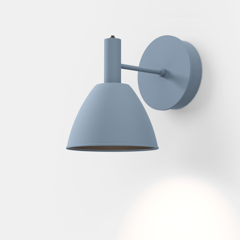 Mini Bauhaus Væglampe Lumini Azul - Elegant og Justerbar Belysning