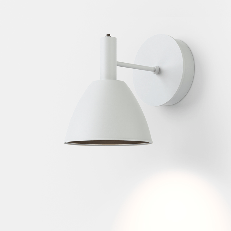 Hvid Mini Bauhaus Væglampe Lumini - Lumini Væglampe