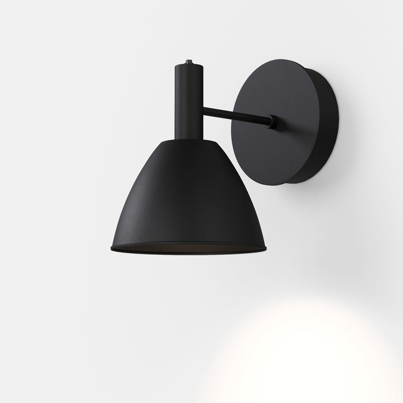 Sort Mini Bauhaus Væglampe Lumini - Lumini Væglampe
