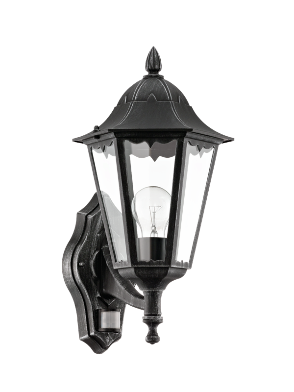 Sort Eglo Navedo Udendørs Væglampe – Klassisk LED-venlig lampe