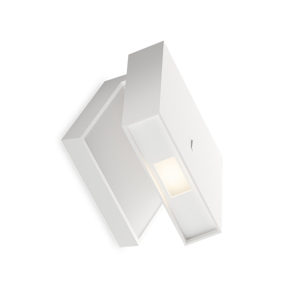 Hvid Alpha Led Væglampe Vibia Uden Afbryder - Vibia Væglampe