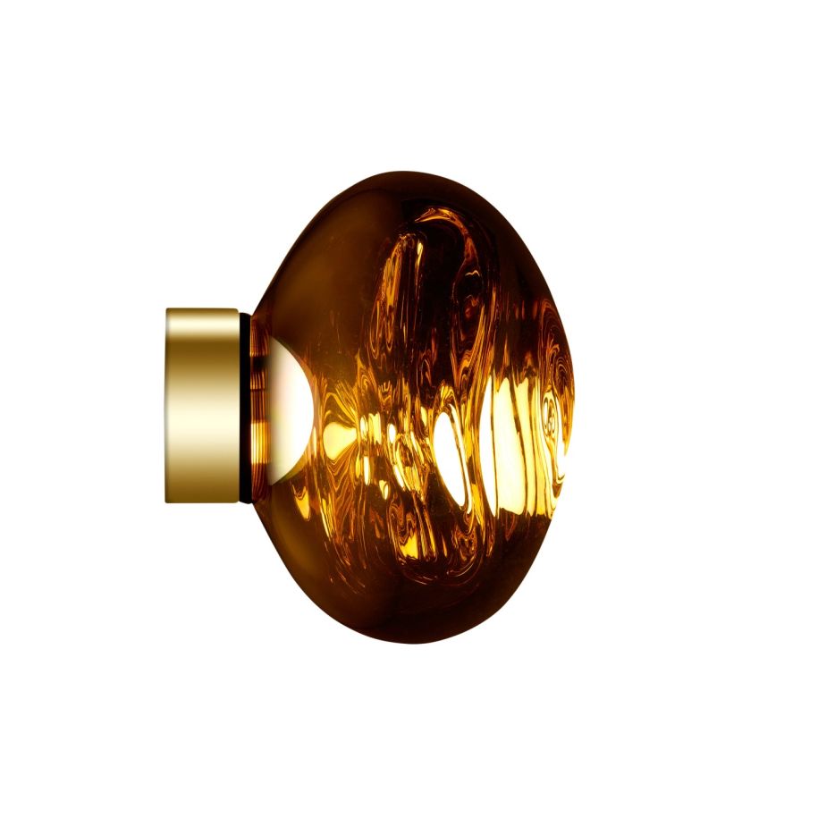 Melt Led Loftlampe Væglampe Tom Dixon Guld - Tom Dixon Væglampe
