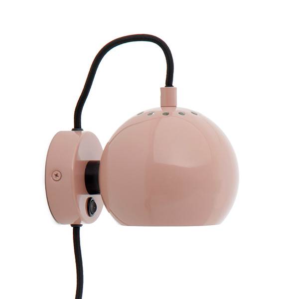 Frandsen Ball Væglampe Glossy Nude - Frandsen Væglampe  - 5702410447431