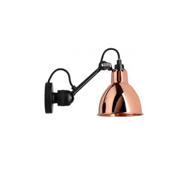 Sort Lampe Gras N304 Væglampe Mat & Kobber Hardwired - Lampe Gras Væglampe  - 3700677620583