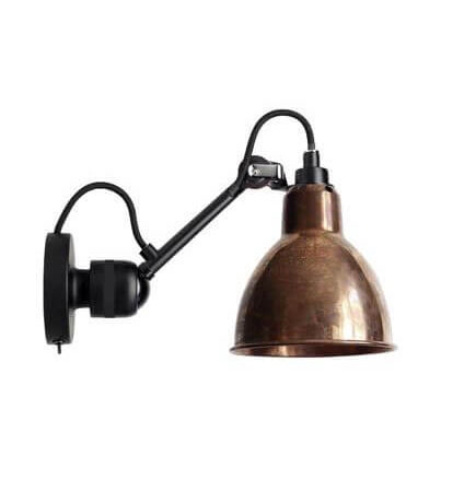 Sort Lampe Gras 304SW Væglampe i Kobber – Stilfuld Belysning