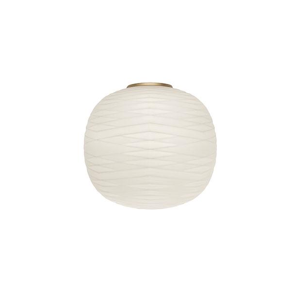 Hvid Foscarini Gem Semi Mylight Væglampe Guld - Foscarini Væglampe