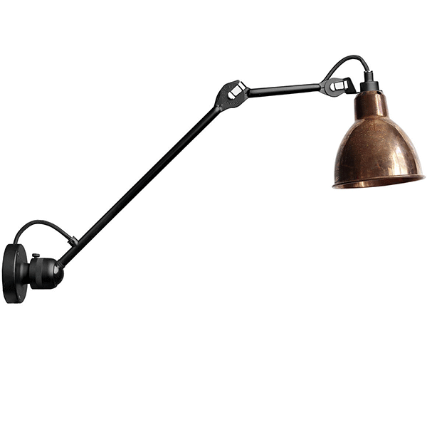 Sort Lampe Gras N304 L60 Væglampe Mat Kobber Hardwired - Lampe Gras Væglampe  - 3700677621108