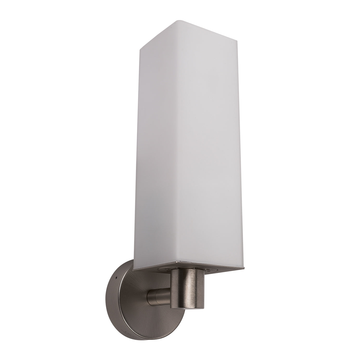 Cube One Væglampe Cube One Long Mat Nikkel - Top Light Væglampe