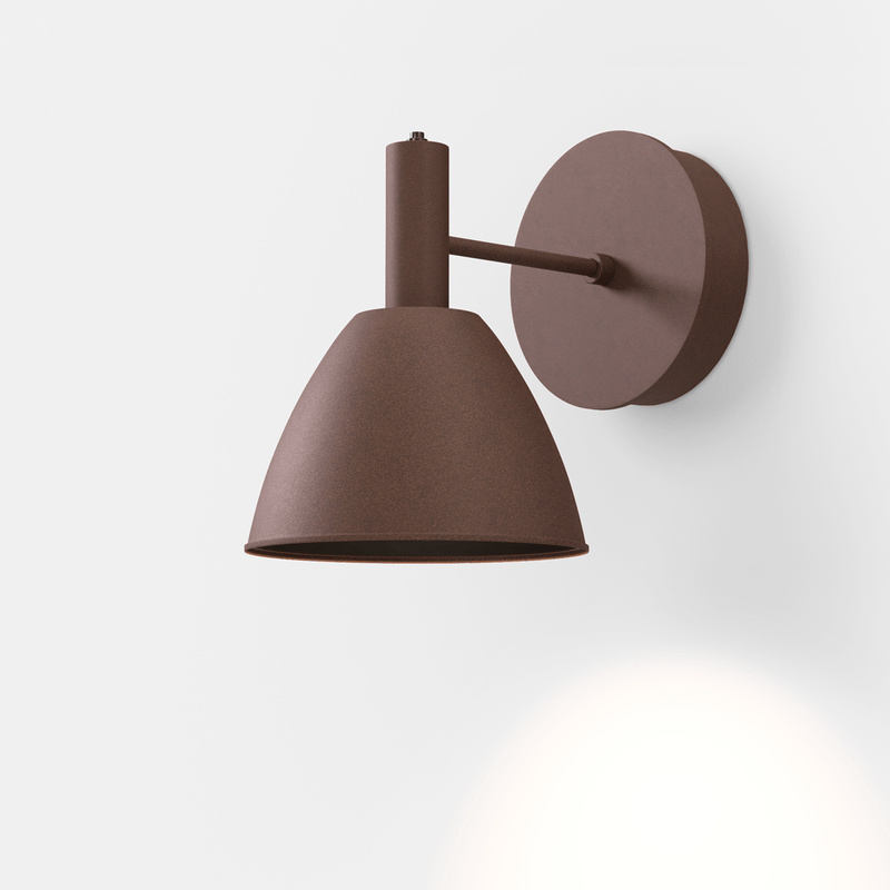 Mini Bauhaus Væglampe Lumini Brun - Lumini Væglampe