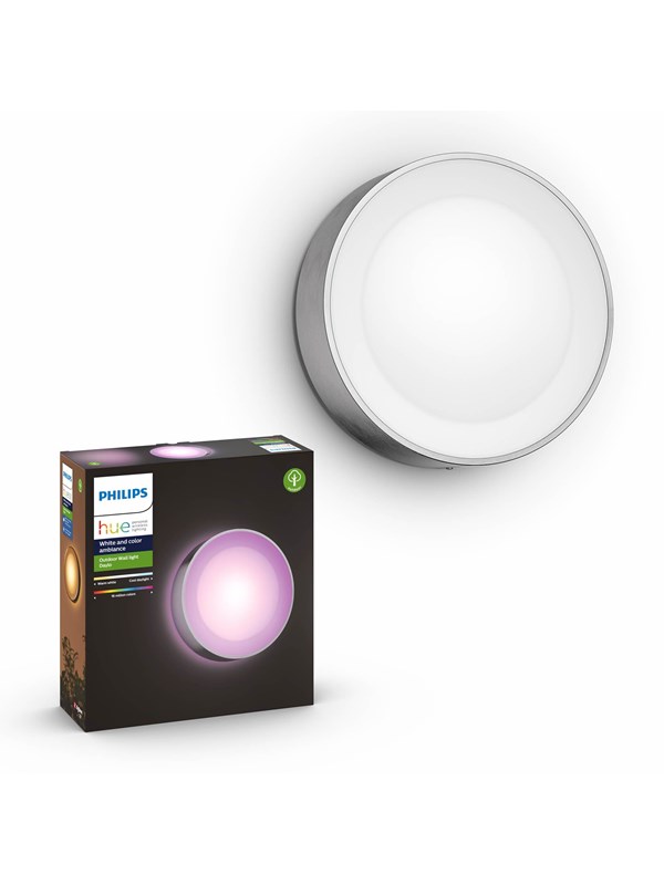 Philips Hue Outdoor Daylo Væglampe Inox - Philips Væglampe  - 8718696174418