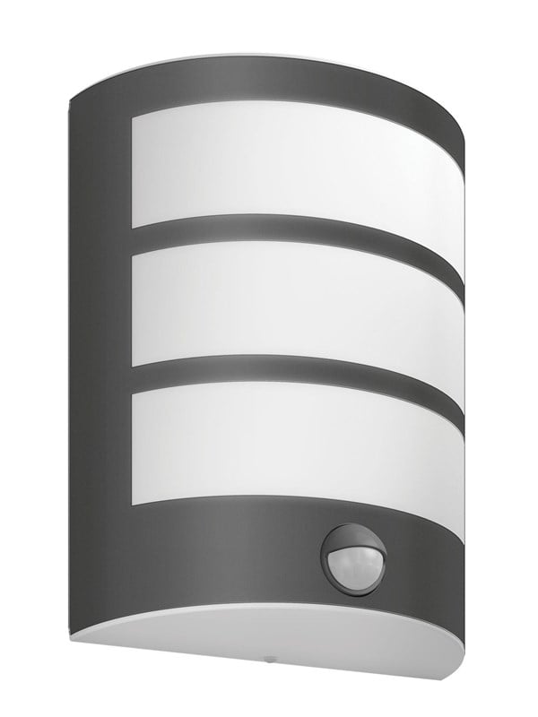 Philips Python Udendørs Væglampe Med Sensor 2700k Antracit - Philips Væglampe  - 8719514417632
