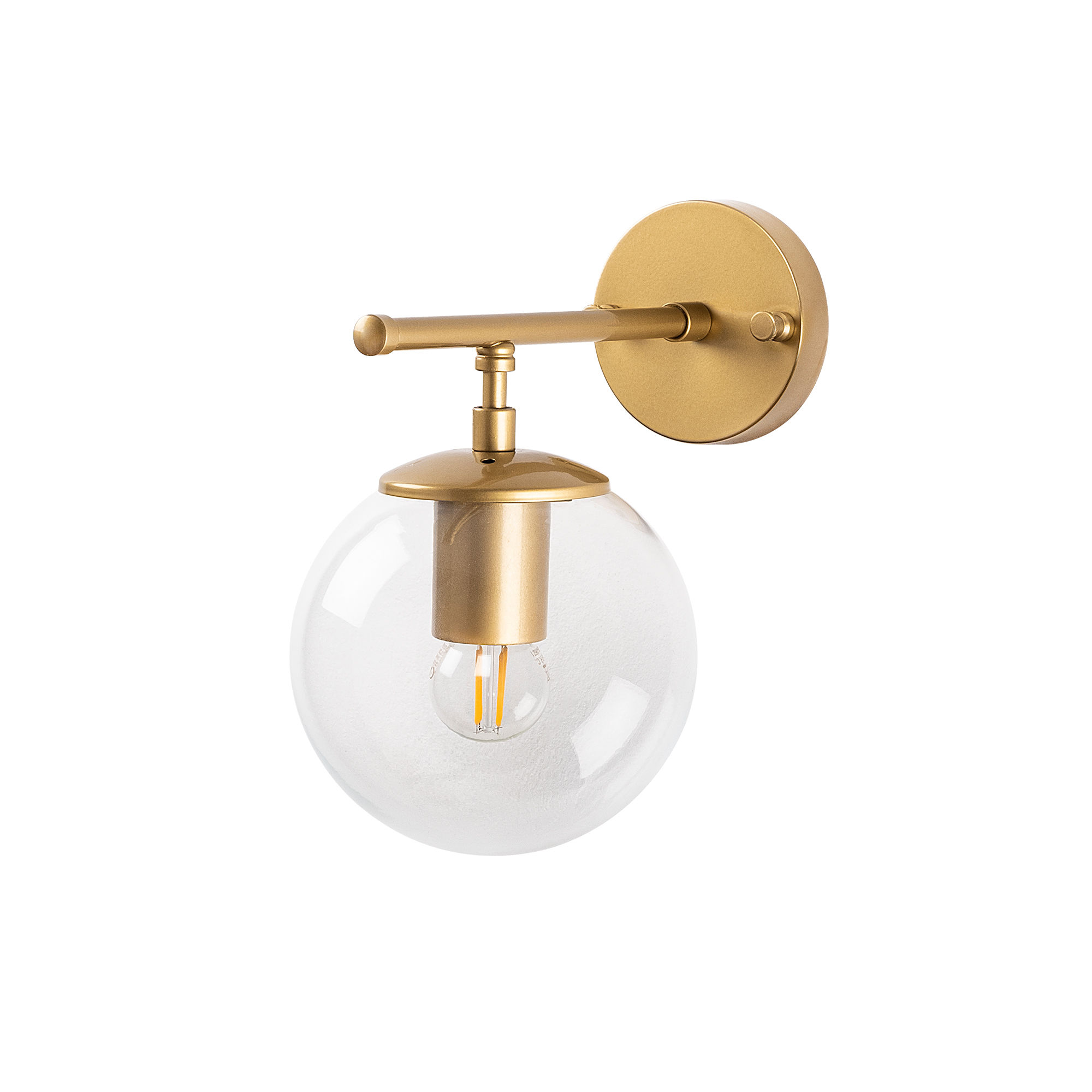 Guld Lumi Niort Væglampe Glas Metal - Lumi Væglampe  - 8683342388016