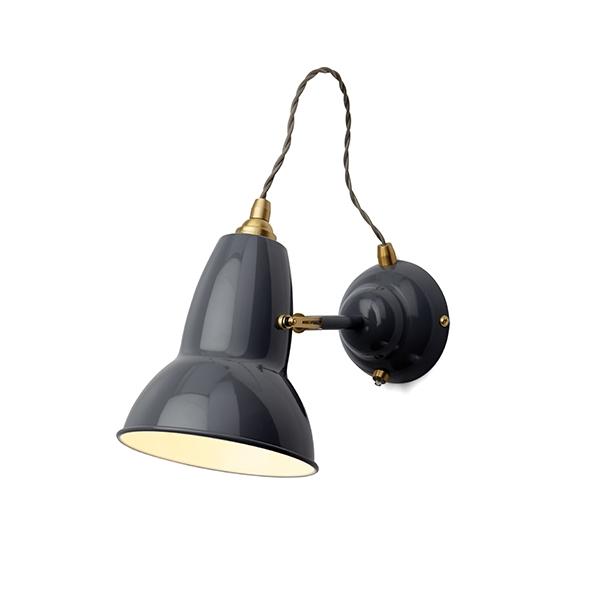 Elephant Grey Anglepoise Original 1227 Messing Væglampe - Anglepoise Væglampe  - 5019644313327