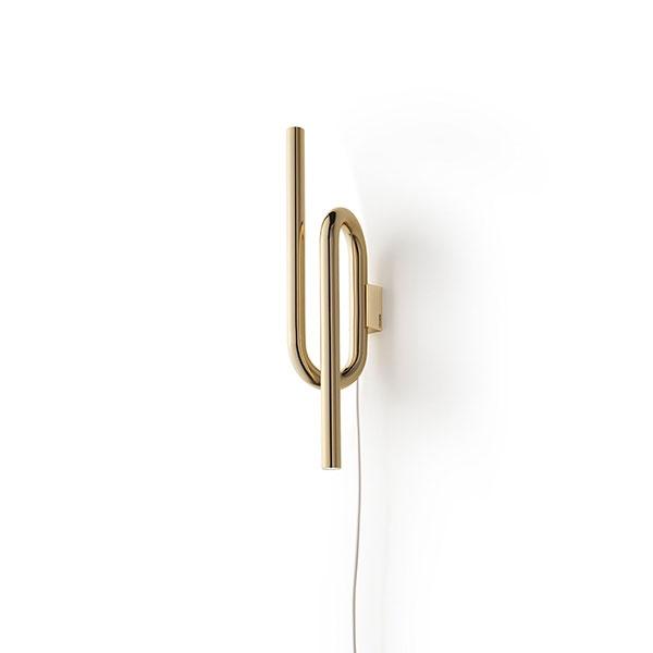 Guld Foscarini Tobia Væglampe Med Ledning - Foscarini Væglampe  - 8025594108248