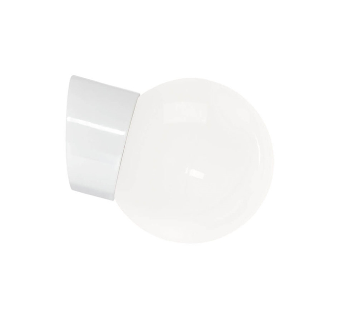 Hvid Classic Globe 150 Væglampe - Tidløs Designfavorit