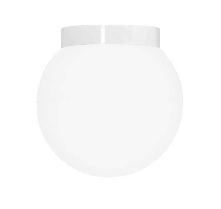 Hvid Classic Globe 300 Loft- og Væglampe IP44 fra Ifö Electric