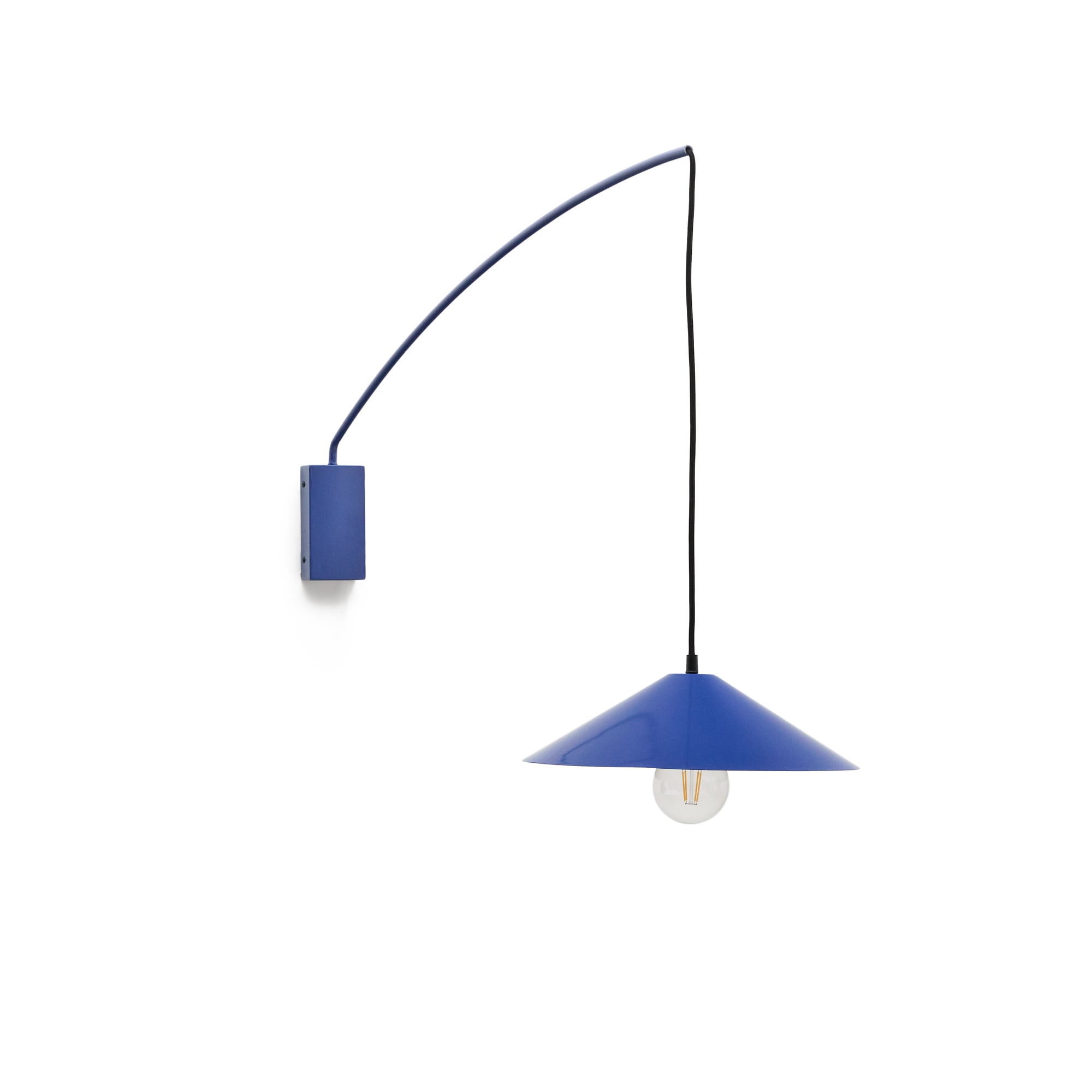 Blå Kave Home Kally Væglampe Justerbar Kabel Drejearm Metal - Kave Home Væglampe  - 8433840921334