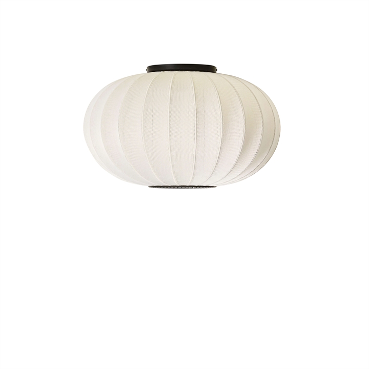 Hvid Knit-Wit Ø57 Oval Væglampe – Unik Loftlampe