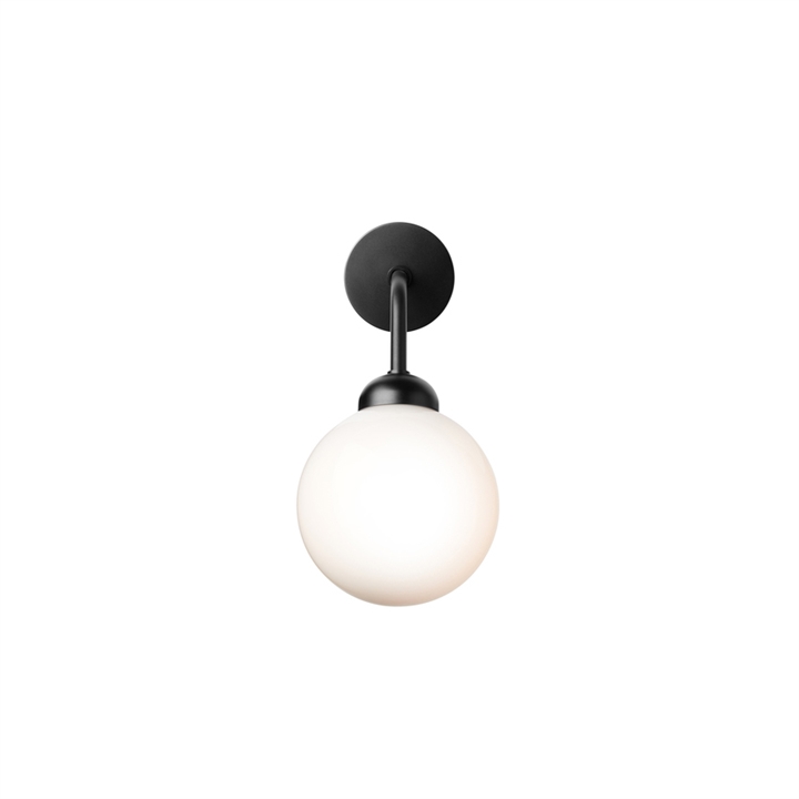 Sort Apiales Væglampe Hardwired Satin Opal - Nuura Væglampe  - 5713839002941