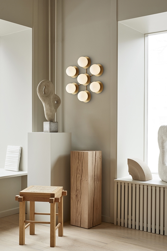 Liila Star Væglampe Loftlampe Nordic Guld Opal - Nuura Væglampe  - 5713839003238