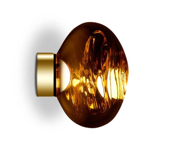 Melt Surface Mini Væglampe Loftlampe Guld - Tom Dixon Væglampe  - 5056194242561
