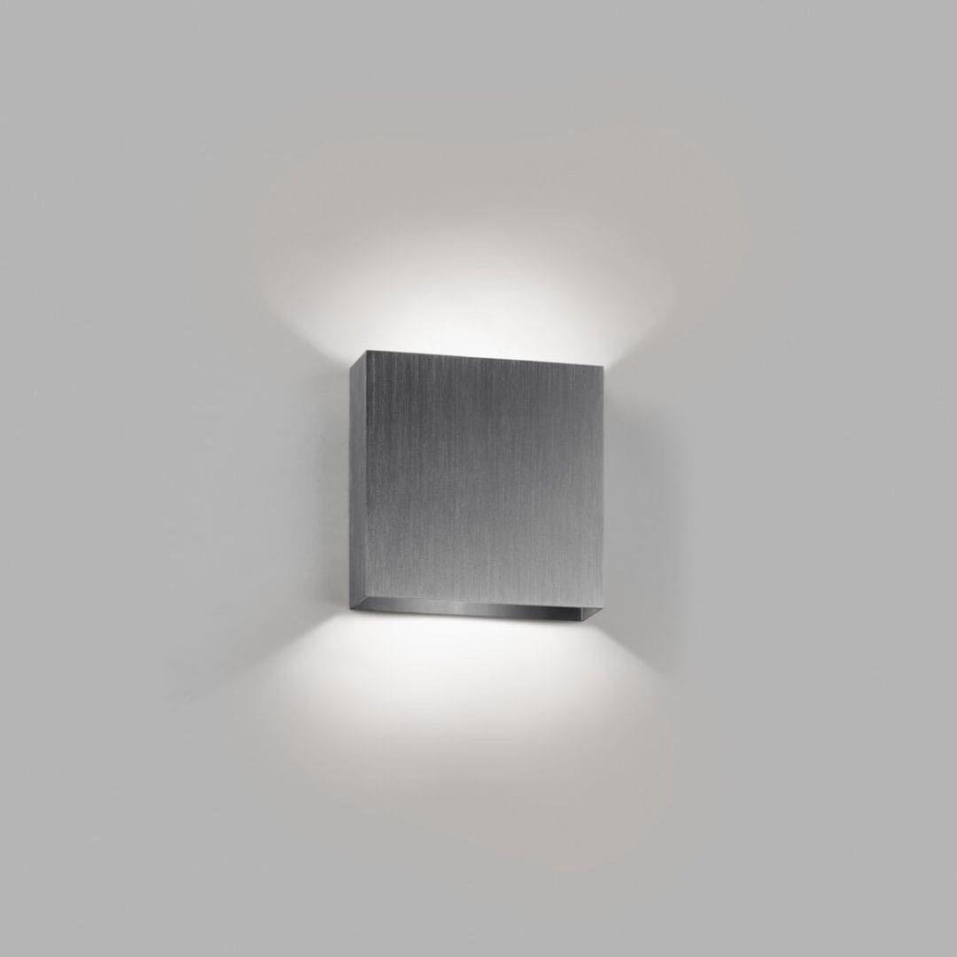 Alu / Silver Compact Down Væglampe Titanium Længe Lager Haves Light Point - Light-point Væglampe  - 5711389700164