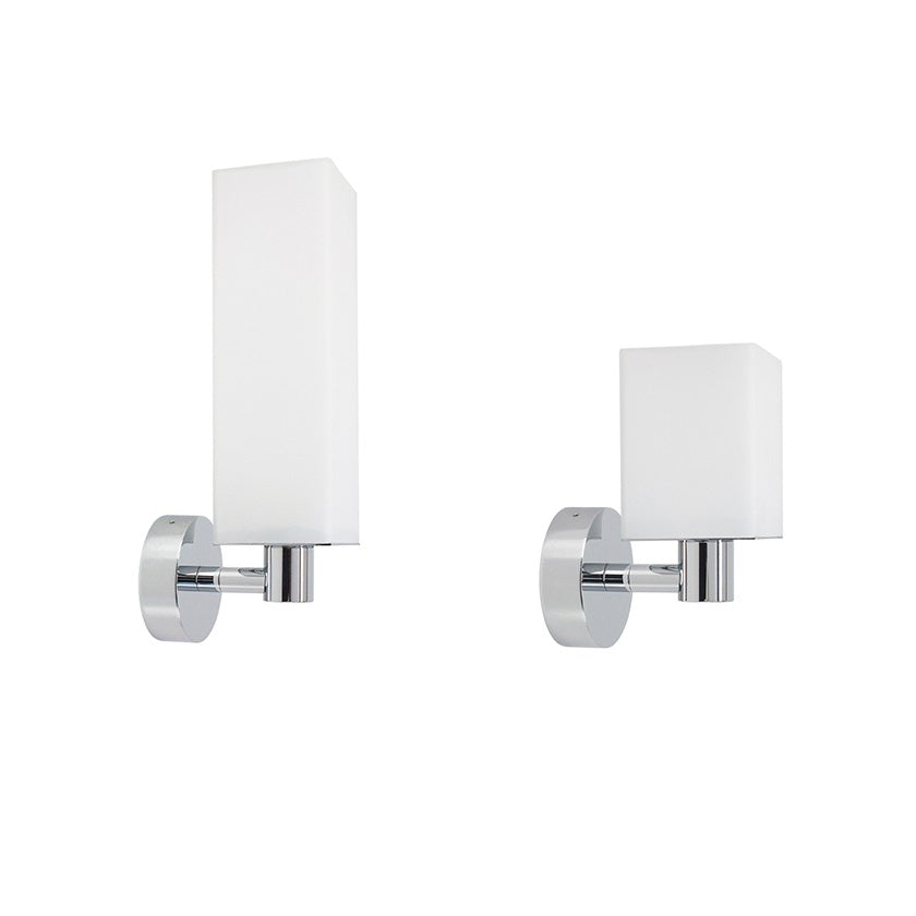 Cube One Væglampe Cube One Short Mat Nikkel - Top Light Væglampe